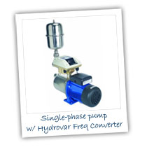 Single Phase Pump with Hydrovar Frequency Converter